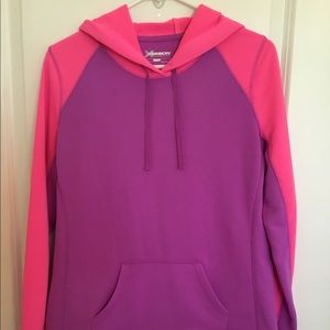 Xersion Activewear Top Womens Medium Pink Purple  Long Sleeve Hoodie